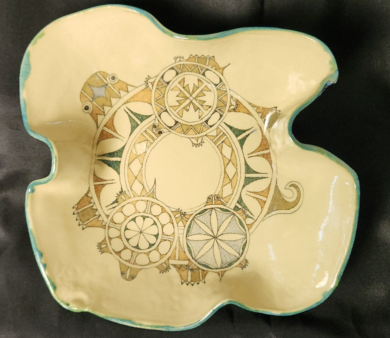 "Mother Turtle with 4 lil'uns" Hidden Treasure Series #3